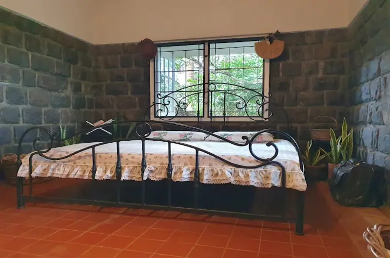 Cosy bedroom with natural lighting