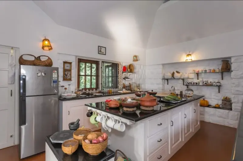 Home kitchen at The Shelter